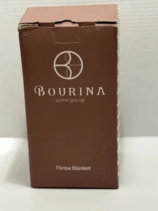 BOURINA Throw Blanket 50x90 Textured Solid Soft Sofa Throw Bed Runner Gold Brown - Picture 1 of 7