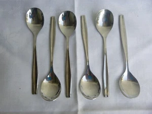 WMF Cromargan original (!) Frankfurt 6 Eierlöffel 12,2 cm sehr gut ( 2 x da ) - Bild 1 von 2
