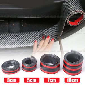 3/5/7/10CM Carbon Fiber Rubber Car Sticker Edge Guard Strip  Door Sill Protector