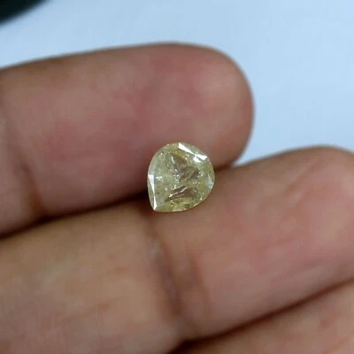 1.00cts Huge Pear Fancy Yellow Untreated Natural Earth Mined Loose Diamonds - Image 1 of 4