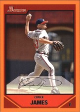 2007 (BRAVES) Bowman Orange #13 Chuck James /250