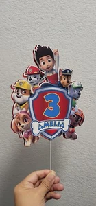 Personalized Paw Patrol Cake Topper - Picture 1 of 3