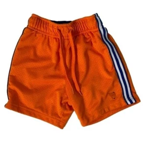OshKosh B'gosh Boy's 3 Stripe Mesh Athletic Sports Shorts Size 3T Toddler Orange - Picture 1 of 4