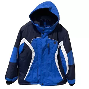 Boys outerwear Hooded jacket, Athletech, blue Size 6-7 Excellent, Thumb holes - Picture 1 of 5