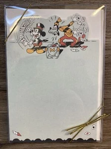 Disney Mickey Mouse Stationary Note Cards Envelopes Goofy Magic Set Of 10 NEW - Picture 1 of 10
