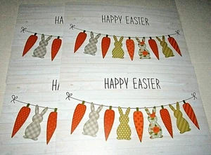 OSTERN VINYL TISCHSETS 18"x 13" 4er Set FROHE OSTERN/OSTERN BANNER - Bild 1 von 1