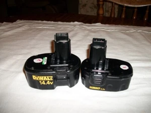 2 DEWALT 14.4 BATTERIES -- FOR PARTS OR REPAIR! - Picture 1 of 5