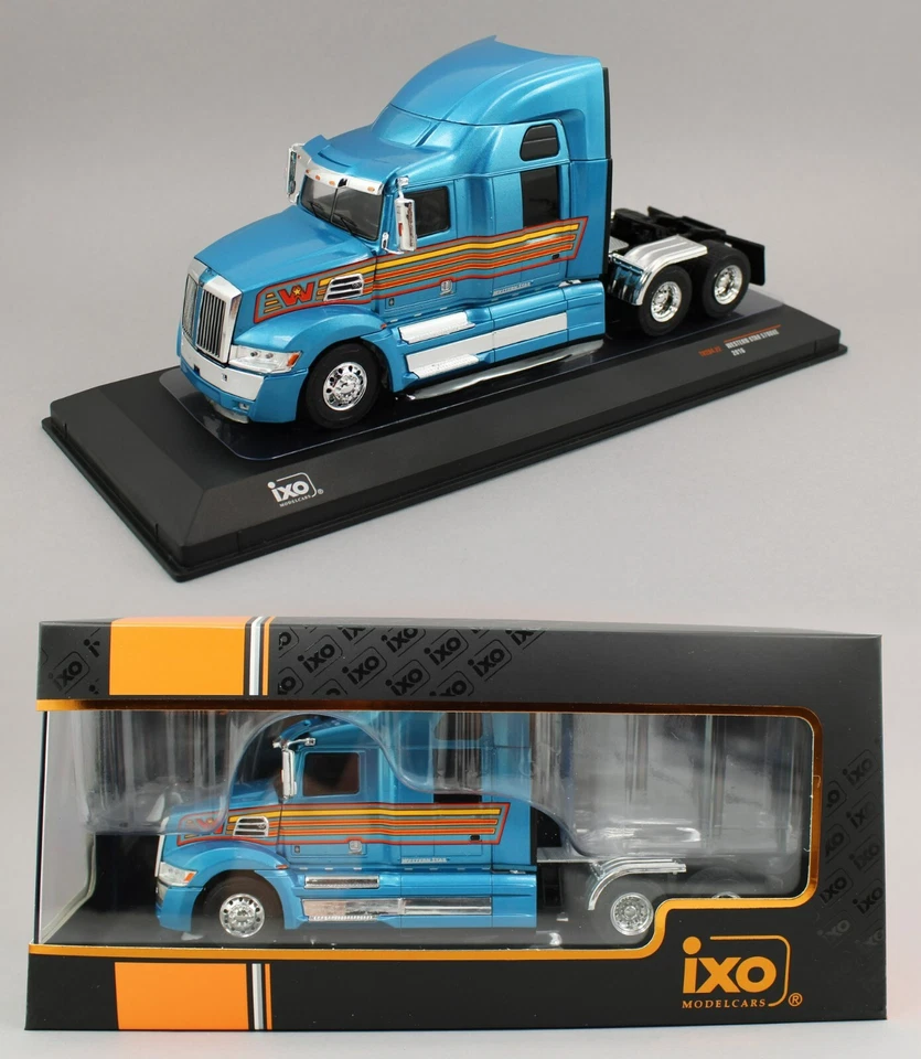 1:43 IXO Models *BLUE* 2016 Western Star 5700XE  Semi Truck Diecast *NIB* - Image 1 of 4