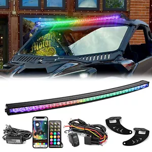 WEISEN Roof 42" RGBW LED Light Bar Mounts+Key-on Wire Kit For Can Am Maverick R - Bild 1 von 12
