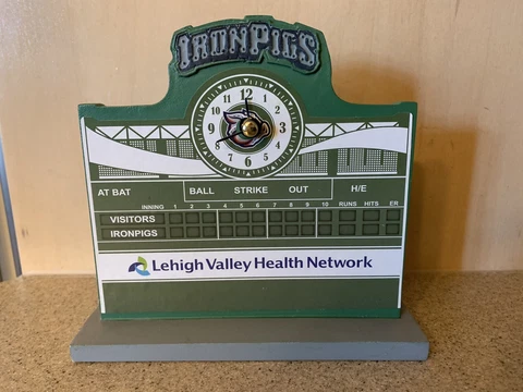 Lehigh Valley IronPigs (Phillies) Scoreboard Clock SGA - New in Box Cover