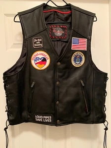 Milwaukee Leather Men's Motorcycle Biker Vest Large - Picture 1 of 6