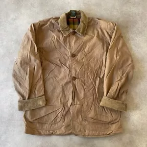 J Crew Chore Jacket Mens Medium Vintage Cord Collar Workwear Coat, Brown - Picture 1 of 13