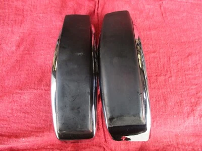 PAR de protectores de parachoques delanteros cromados para Porsche 911 912 S - moldura ancha con cubiertas de goma Foto 1 de 4