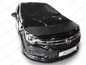 Sujetador Bonnet para Opel Astra K año 2015-2021 protección contra impactos de piedras capó tuning - Imagen 1 de 4