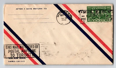 Canadá 1928 FFC Montreal a Toronto (Can-212a) - Z12925 Foto 1 de 2