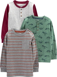 Boys 3-Pack Long Sleeve Shirts - Picture 1 of 5