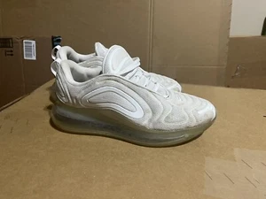 Nike Air Max 720 Mens Size 11 US White Metallic Platinum Athletic Sneakers 2019 - Picture 1 of 6