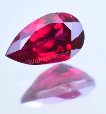 5.60 Ct Natural Red Color Almandine Garnet Pear Loose Gemstone Certified - Image 1 of 4
