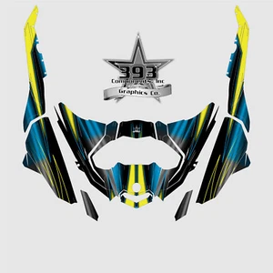 Can-Am Maverick X3 DS RS Graphic Wrap Decal Sticker Stock Door R Crawler Blue - Picture 1 of 6