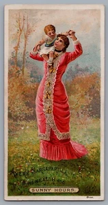 Antique Ayer's Sarsaparilla Quack Med Victorian Trade Card Lowell, Mass  9600 - Picture 1 of 2