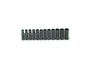 Wright Tool 6 Point Deep Impact Socket Set 12 Piece 1/2" Drive Metric 461 - Picture 1 of 2