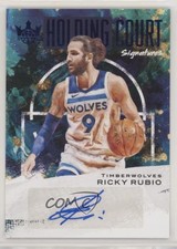 2020 Panini Court Kings Holding Signatures Sapphire /25 Ricky Rubio #HC-RRU Auto