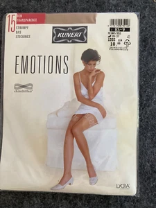 VINTAGE * Kunert Emotion *Medias de tirantes de nylon *Talla 8,5-9 tez *15 den - Imagen 1 de 2