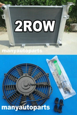 Aluminum radiator + fan for Jeep Grand Cherokee 5.2L 5.9L V8 1993-1998 97 96 95 Foto 1 de 4