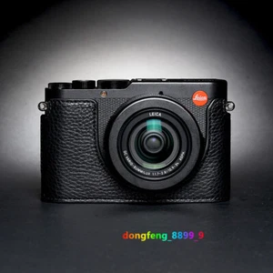 For Leica D-LUX8 Camera Protective Cover Genuine Cowhide Half Set Handle Case - Picture 1 of 30