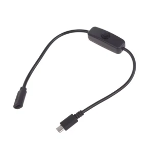 Micro B USB Male to Female ON/OFF Switch Toggle Power Control Extension Cable - Picture 1 of 4
