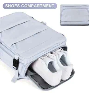 Men's Airline Approved Carry-On Backpack Lightweight Oxford Fabric Travel bag 71 - Picture 1 of 9