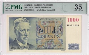 Belgium, 1.000 Francs, 1950-58, VF, p131a - Picture 1 of 2