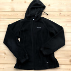 Columbia Black Full Zip Fleece Long Sleeve Hoodie Jacket Adult Size M