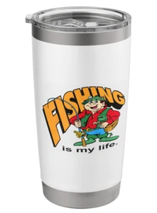 Fishing is My Life Stainless Steel Insulated Tumbler 20oz - Picture 1 of 4