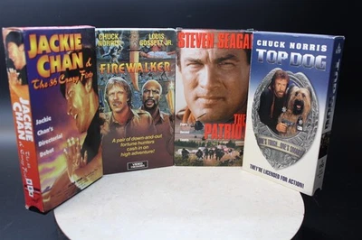 Firewalker, 36 Crazy Fists, The Patriot - Norris Seagal Chan Martial Arts лот видеокассет - Изображение 1 из 4