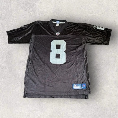 Camiseta de fútbol americano vintage de los Oakland Raiders Jason Campbell #8 para hombre XL negra de la NFL Foto 1 de 4