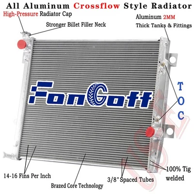 Radiador de aluminio de 3 filas para Lexus GX470 2003-2009 Toyota 4 Runner 4,7 L V8 AT Foto 1 de 4
