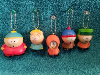 HANDMADE Set of 5 Christmas Ornaments - South Park - Cartman, Kenny, Butters, Etc