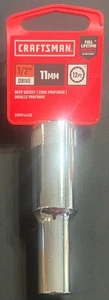 Craftsman 11MM 12 Pt 1/2” Drive Deep Well Socket USA CMMT44439 - Picture 1 of 1