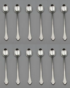 Oneida Stainless REMBRANDT Iced Beverage Spoons - Set of Twelve * - Picture 1 of 3