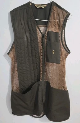 Bob Allen Mesh Shooting Vest Hunting Clay Trap Skeet Target Brown Men’s Sz M - Image 1 of 3