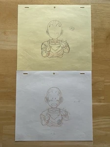 Dragon Ball Z Toei Animation Original genga Krillin Akira Toriyama DBZ cel - Picture 1 of 2
