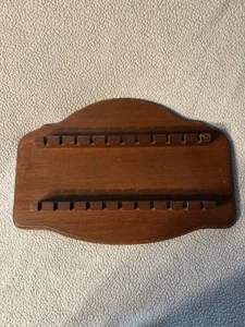 Vintage Wooden Spoon Rack Wall Mount 13.5” X 10” - Picture 1 of 2