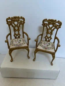 Bespaq Ornate Arm Chairs (2) 1:12 - Picture 1 of 4