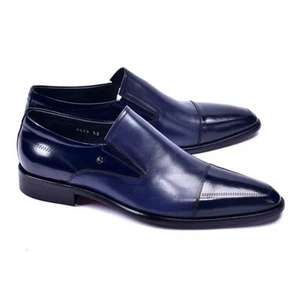 Corrente Navy Cap Toe Kalbsleder Slipper Halbschuh für Herren (8,5) - Bild 1 von 4