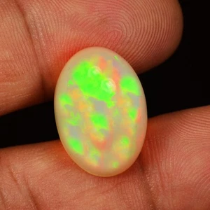 8.35 Ct Astonishing (19 x 13) MULTI FLASH FLORAL HARLEQUIN PATTERN Rainbow Opal - Picture 1 of 5
