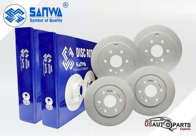 JUEGO DE ROTOR DE FRENO DELANTERO Y TRASERO GEOMÉTRICO RECUBIERTO PARA BUICK ENCLAVE TRAVERSE 2007-2017 Foto 1 de 4