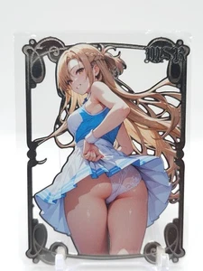 Goddess Story - Tarjeta Waifu de metal plateado - Asuna Yuuki - NUMERADA #/200 - Imagen 1 de 2