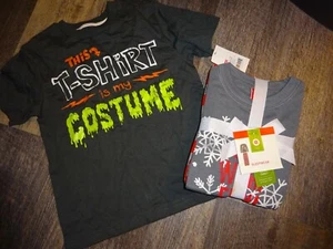 boy youth pajama set & Halloween costume t-shirt ~ size XS / 4 ~ NWT - Picture 1 of 9