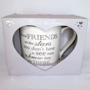 Heart to Home Good Friends - Gift Mug - Novelty Coffee Cup by L&P 2020 - Picture 1 of 6